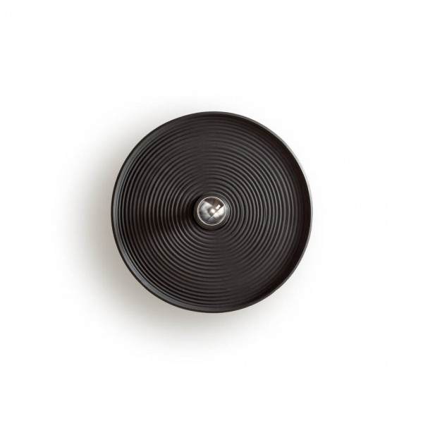 Keramik Wand- und Deckenlampe Callisto - black natural | atelier mond