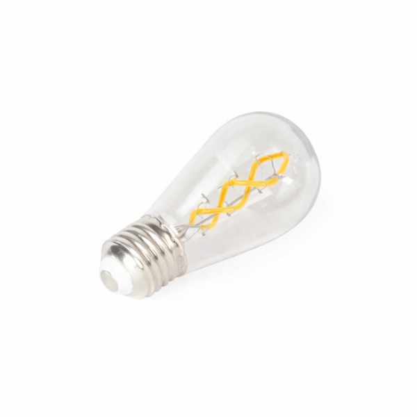 LED Spiral Filament Bulb 0,5W E27 Polycarbonat - S14
