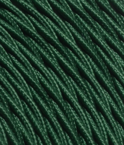 Textilkabel Petrol Grün verdrillt, 3 x 0,75mm²