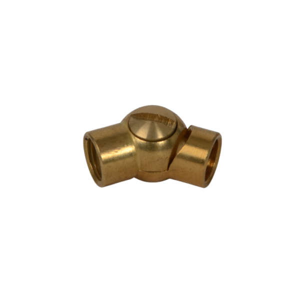 Schraub-Gelenk M10x1, Brass