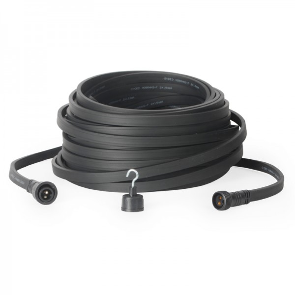 20m Illu-Flachkabel | schwarz
