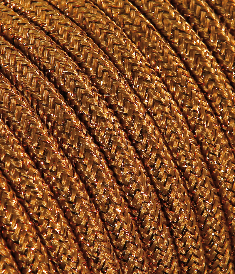 Textilkabel Kupfer metallic TO454, 3 x