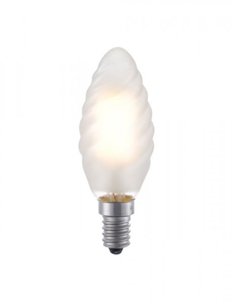 LED E14 Twisted Kerze Premium 230V 320Lm 4W 2500K Mattiert Dimmbar 