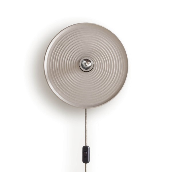 Keramik Wandlampe Callisto mit Anschlusskabel - stone | atelier mond