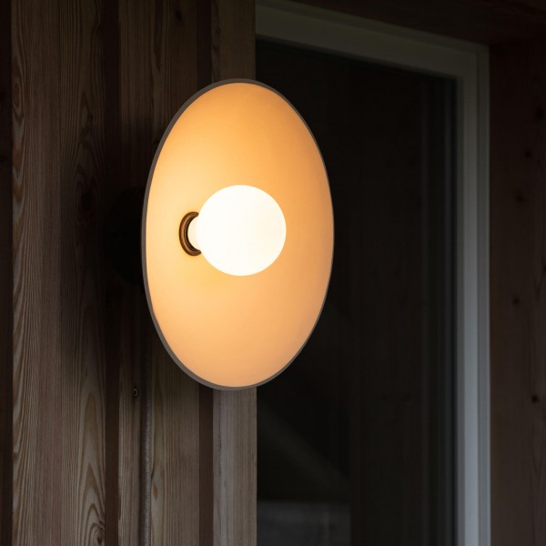 Keramik Wandlampe Rhea mit Anschlusskabel - natural | atelier mond