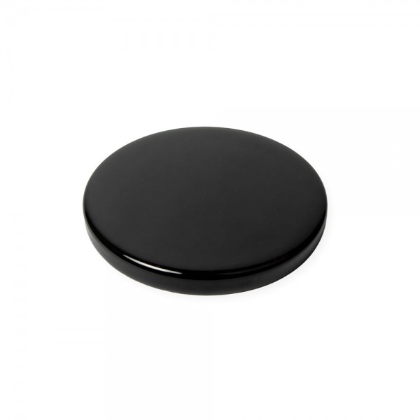 Porzellan Blinddeckel Piatto Piano Schwarz