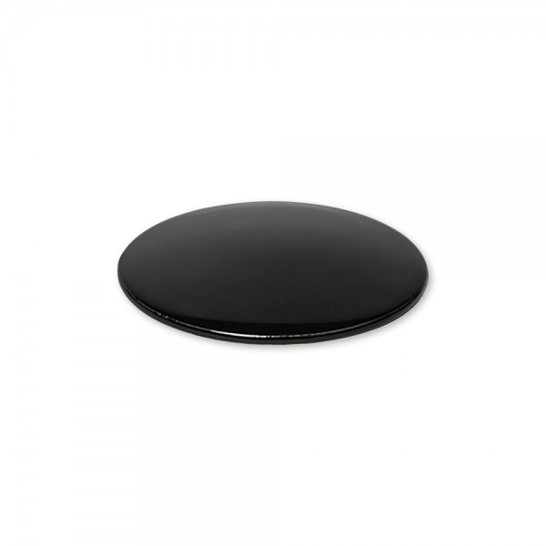 Porzellan Blinddeckel Piatto Curvato Schwarz
