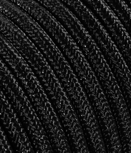 Textilkabel schwarz metallic TO461, 3 x 0,75mm²