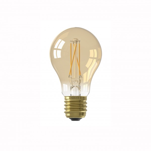 LED Full Glass Filament A60 Gold 7.5W E27 | Calex