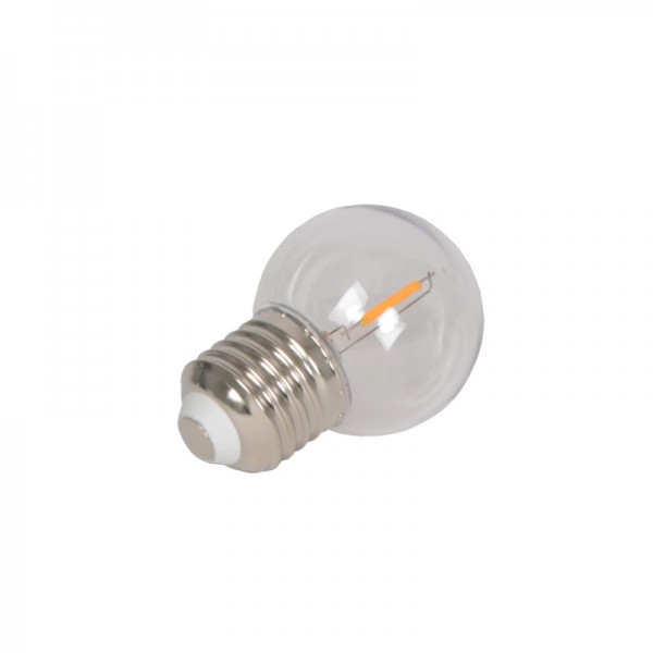 LED Filament Bulb 0,5W E27 "Golfball" Polycarbonat - G45