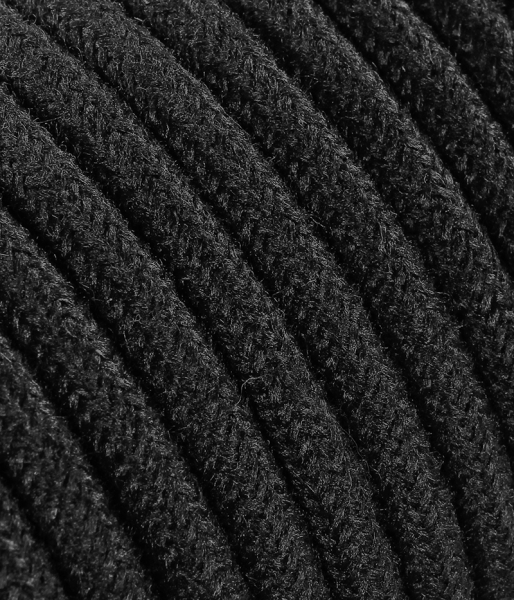 Textilkabel Jeans schwarz matt TO414, 3 x 0,75mm²